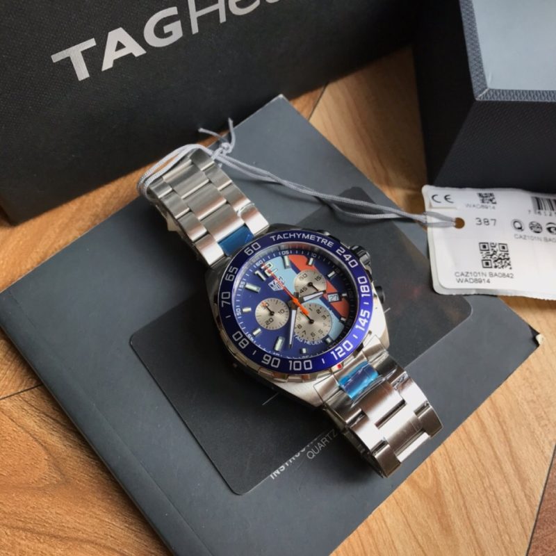 Tagheuer 泰格豪雅F1系列GULF石英男士钢带腕表