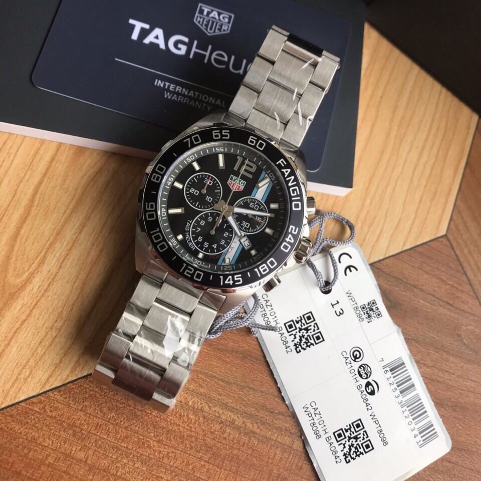 新款Tagheuer杰出 F1方程式世界冠军Fangio范吉奥限量版！泰格豪雅F1石英男士腕表