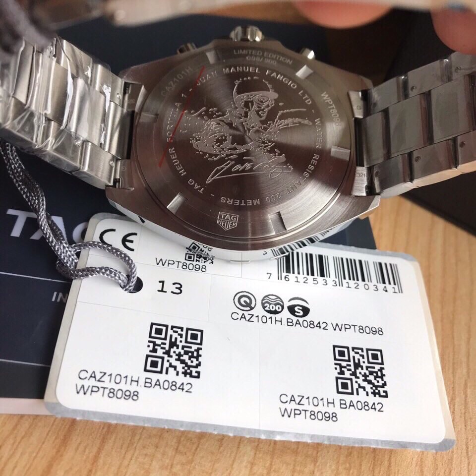 新款Tagheuer杰出 F1方程式世界冠军Fangio范吉奥限量版！泰格豪雅F1石英男士腕表