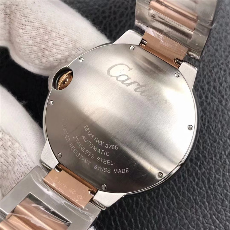 v6最新款‼️Ballon Bleu de Cartier卡地亚间金蓝气球腕表42毫米2824机芯